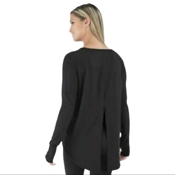 Wander By Hottotties Midweight Tie Back Tunic Heather Black Size L - Picture 2 of 3